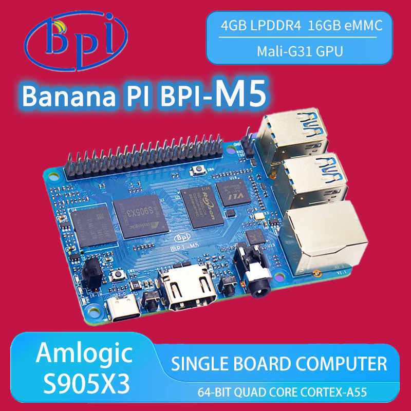 Banana Pi Bpi-M5 - 바나나 파이 BPI-M5 암로직 S905X3 쿼드