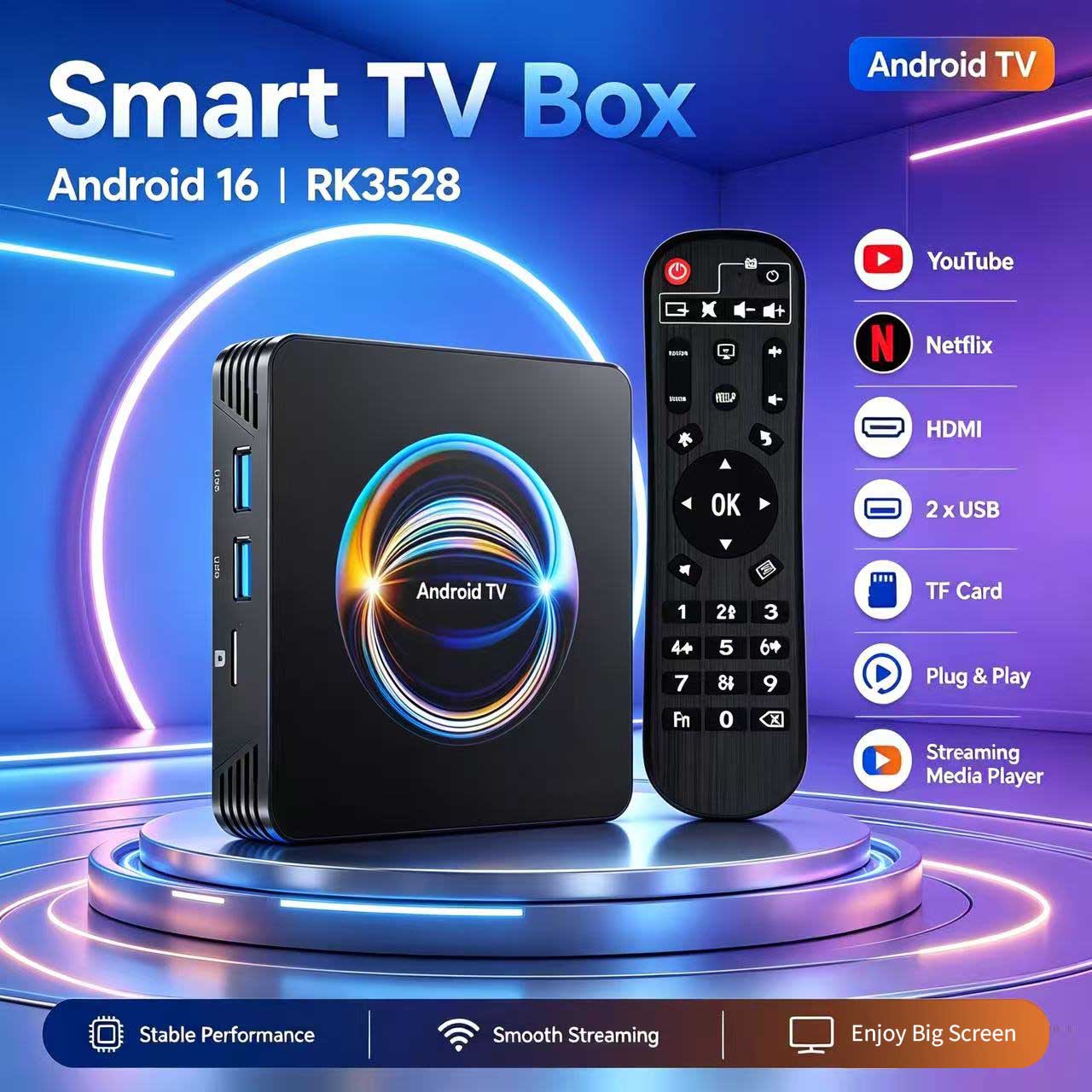 Khadas Vim4 8Gb - 안드로이드 16 X66 TV 박스, RK3528